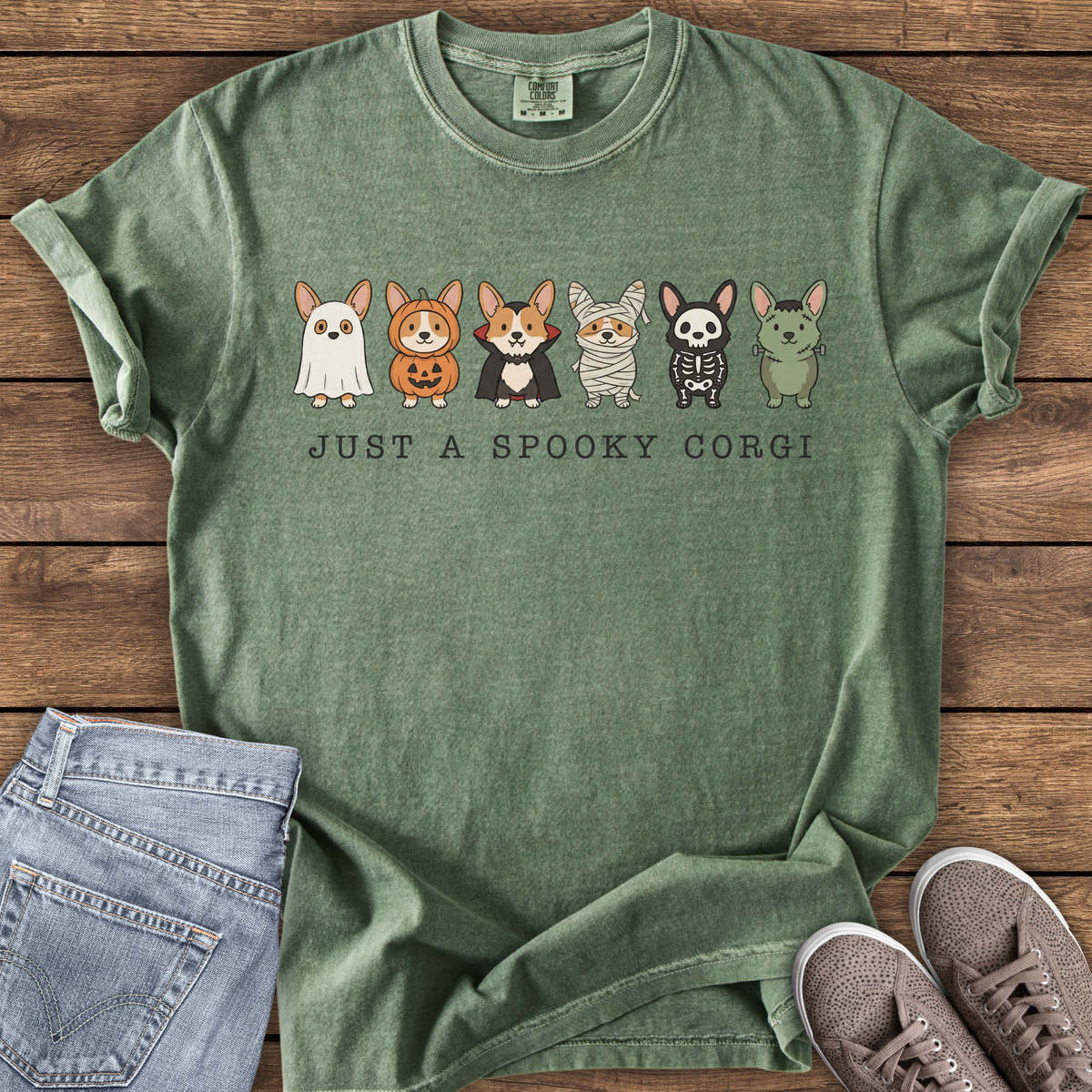 Just A Spooky Corgi T-shirt
